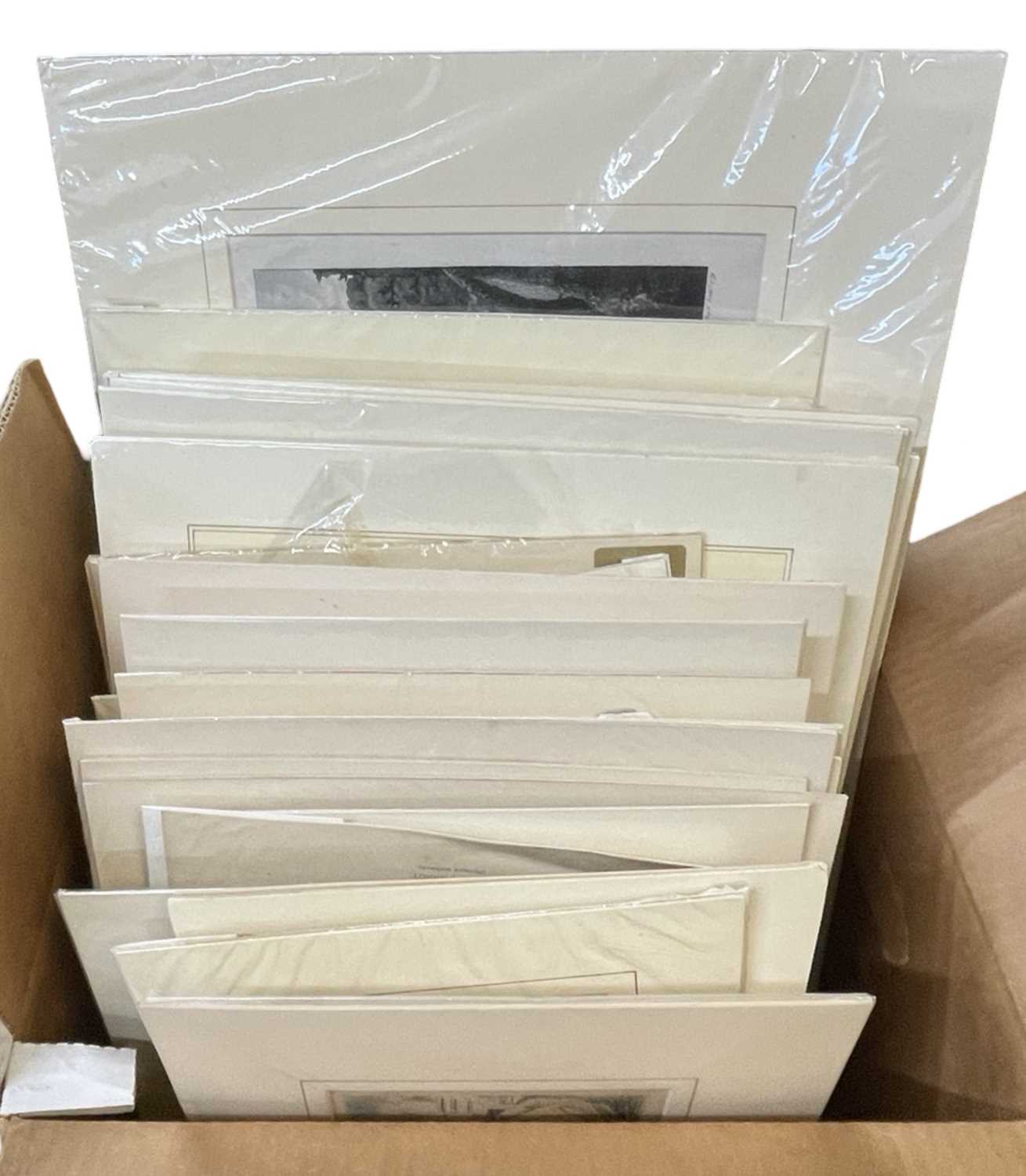 A Collection of 70 Window mounted prints and plates, mostly 19th century, engraved, lithographed, - Image 2 of 2