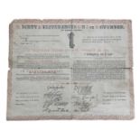 Mighty Deliverances On 5th November Guy Fawkes. Broadside. 19th Century. Red floral borders. With