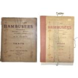 Bamboo. Botany. 1913. Les Bambusees. E. G. Camus. Atlas volume [in fol] and text volume. Atlas