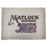 C1900. Souvenir View Album. Matlock. Oblong, Orig Decorative Wraps, some discolouration where