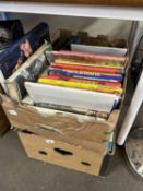 Two boxes of hardback books