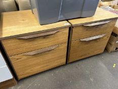 Pair of mid 20th Century bedside cabinets