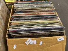 Box of various records/albums including classical etc