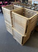 Four various wooden racks