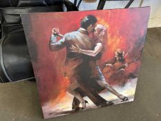 Canvas print of Flamenco dancers