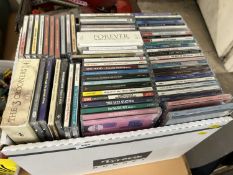 Box containing a quantity of CD's