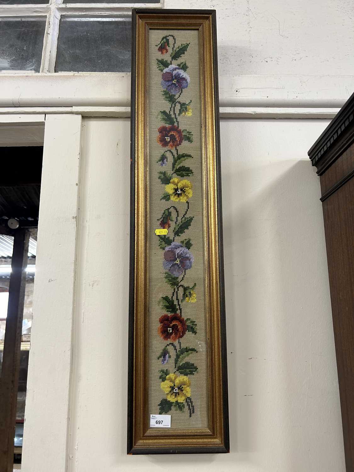 Small floral needlework picture