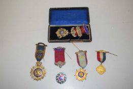 Ancient Order of Buffalo's, gilt metal jewels