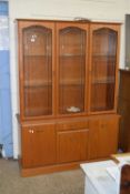 Modern light wood effect lounge display cabinet