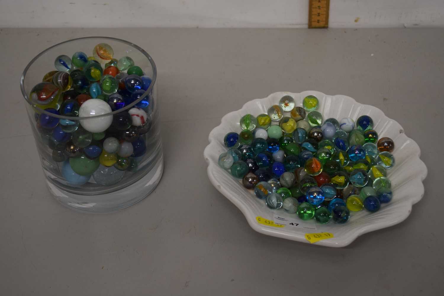 A quantity of assorted marbles