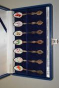 Case of Australian collectors treasury stainless steel spoons