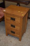 Modern oak bedside cabinet
