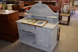A shabby chic painted sideboard