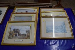 Group of six various reproduction coloured prints