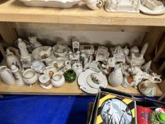 Collection of various crested china wares