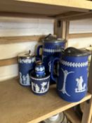 Collection of various Wedgwood Jasper ware items