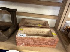 A pair of Royal Wedding commemorative bricks