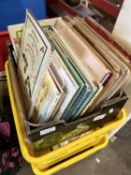 Three boxes of mixed books