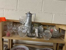 Mixed Lot: Various assorted glass wares