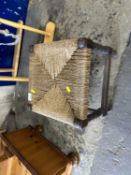 Sisal covered stool