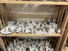 Collection of various crested china wares