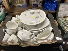 Quantity of Royal Doulton Tumbling Leaves table wares