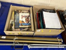 Two boxes containing a range of Henry Aldridge & Son maritime auction catalogues together with