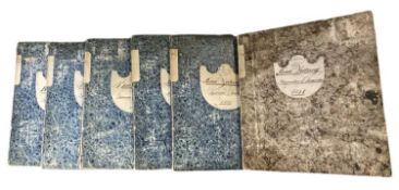 ARCHITECTURE; Allgemeine Bauzeitung, 1838, no.1-52 in 6 vol., With approx 75 engraved plates, mostly