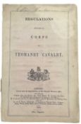 MILITARY. Regulations applicable to Corps of Yeomanry Cavalry. 1862. London, Her Majesty's