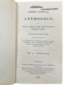 BERNAYS, Adolphus. German poetical anthology, or, Select pieces from the principal German poets :