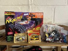 Richoche radio controlled car and a qty of toy cars