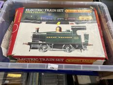 Hornby, GWR freight electric train set and others