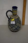Doulton Lambeth Art Ware type jug, chipped to top rim