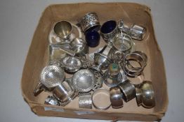 Box of various cruet and other items