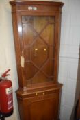 Mahogany corner cabinet