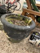 A composite garden planter