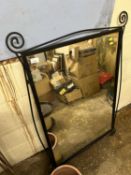 An external garden mirror