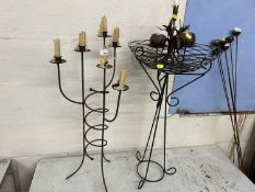 Two candle stands