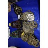 Mixed Lot: Various horse brasses, resin Buddha models etc