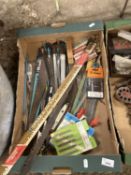 Box of mixed saw blades