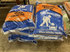 Ten bags of 10mm washed gravel
