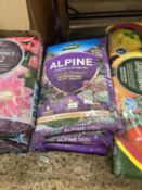 Five bags of Alpine planting and potting mix