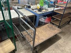 Flat bed workshop trolley