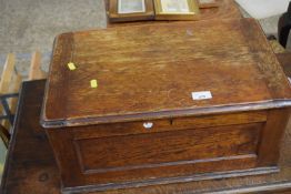 A late 19th Century hardwood box