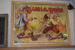 Large coloured film print of Babes in the Wood