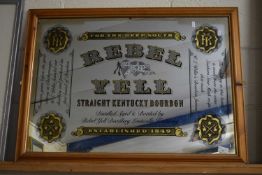 Reproduction of an American Civil War mirror entitled The Rebel Yell