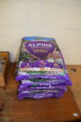 Five 25ltr bags of alpine planting and potting mix compost