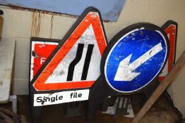 Various road signs