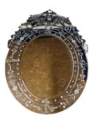 A quantity of mirrors to include a Venetian style mirror etc