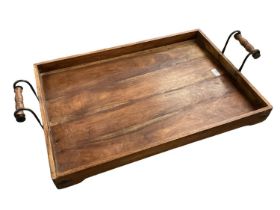 Two handled modern Butlers tray